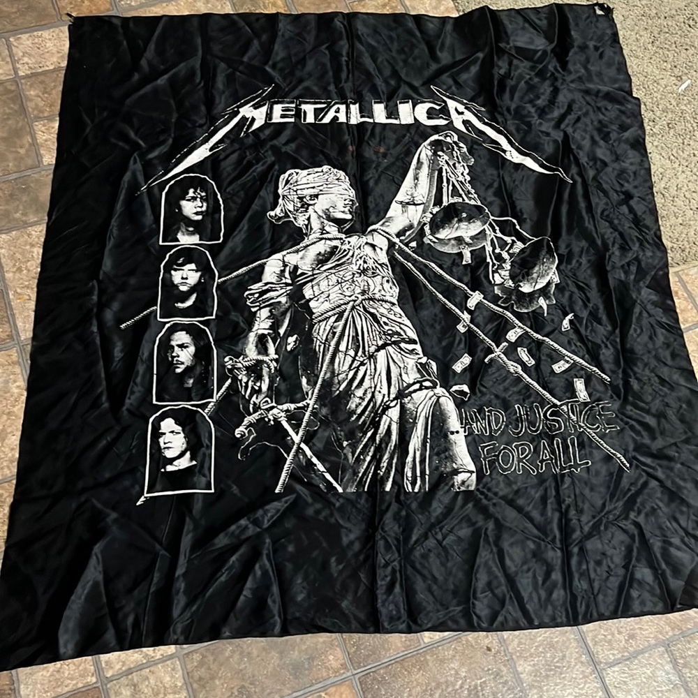 Large vintage Metallica tapestry